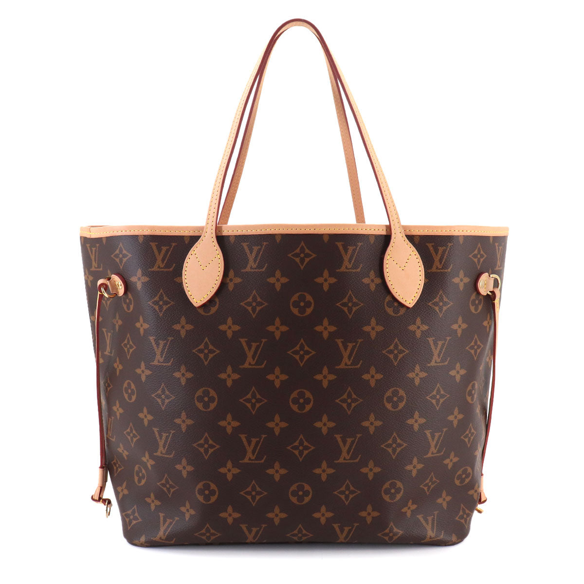 Monogram Neverfull MM Tote Bag Brown Cerise M46987