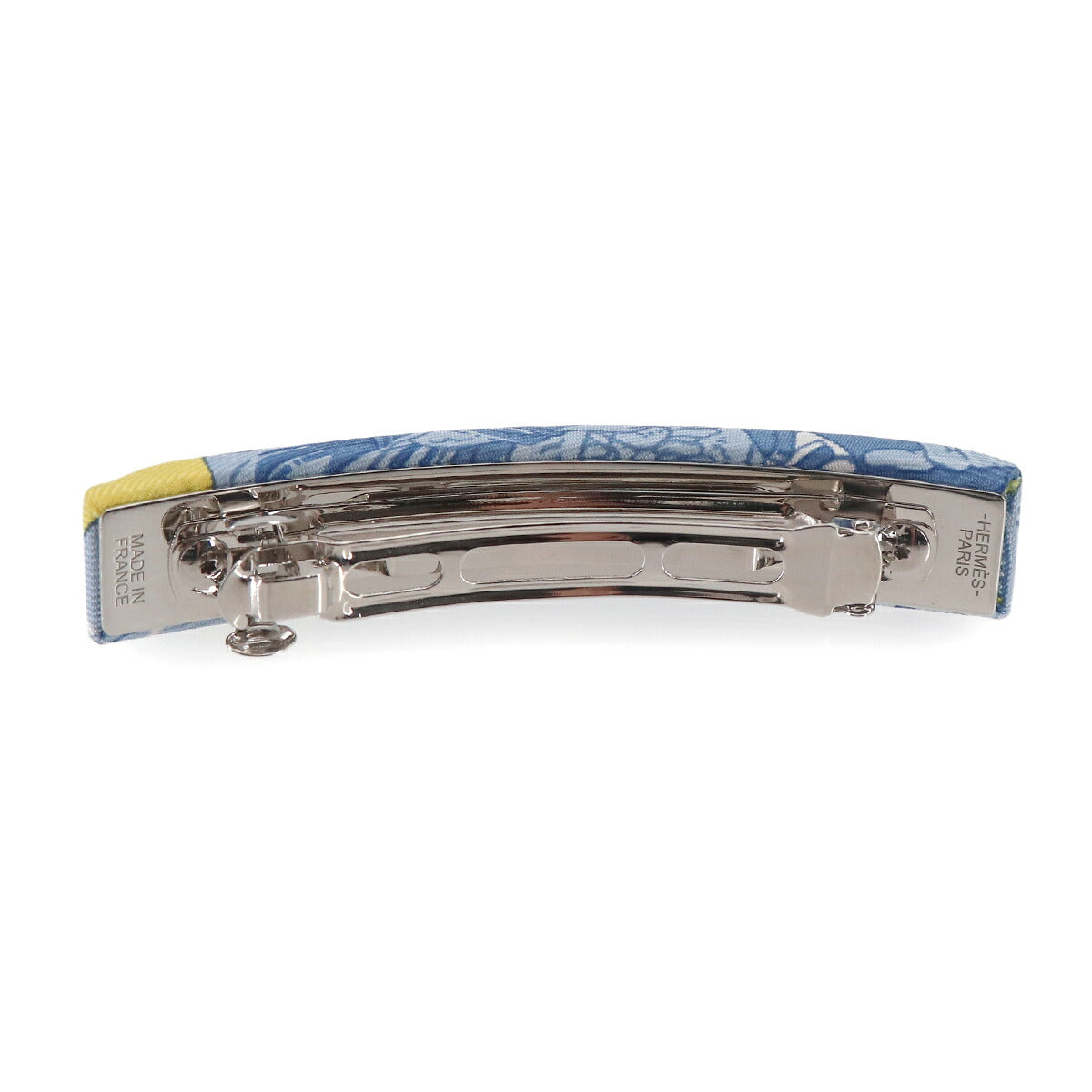 Eclipse PM Barrette Silk Blue Yellow Silver Horse Hair Accessory