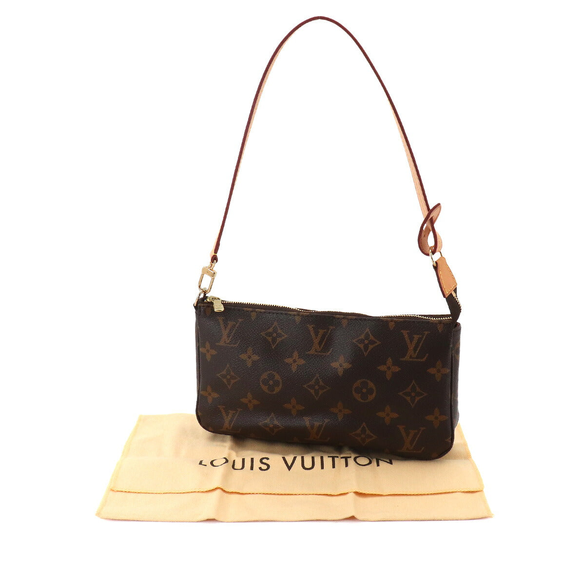 Monogram Pochette Accessoires Hand Bag Pouch Brown M40712