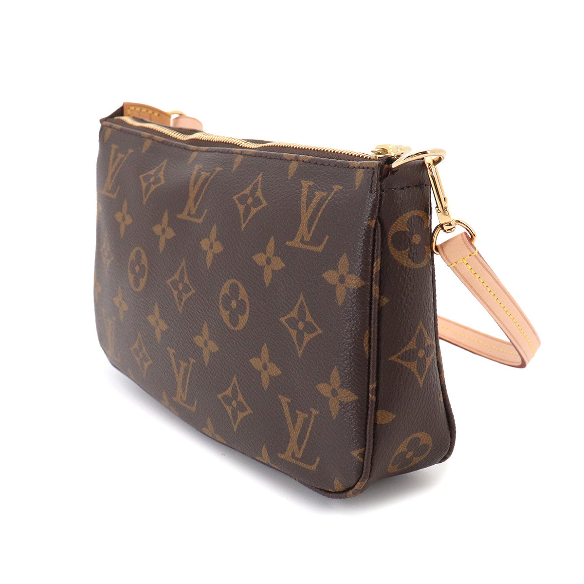 Monogram Pochette Accessoires Hand Bag Pouch Brown M40712