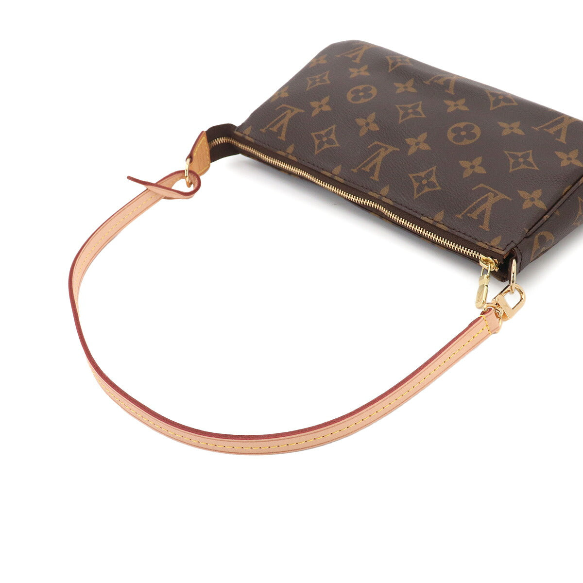 Monogram Pochette Accessoires Hand Bag Pouch Brown M40712