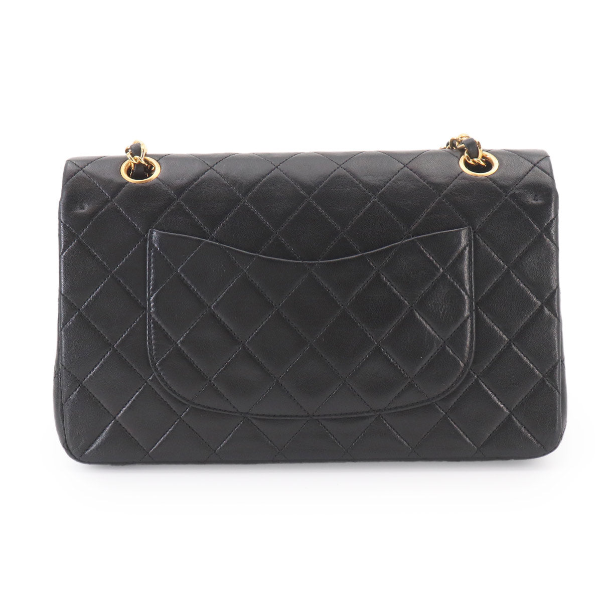 Matelasse 25 Chain Shoulder Bag Leather Black A01112 Vintage