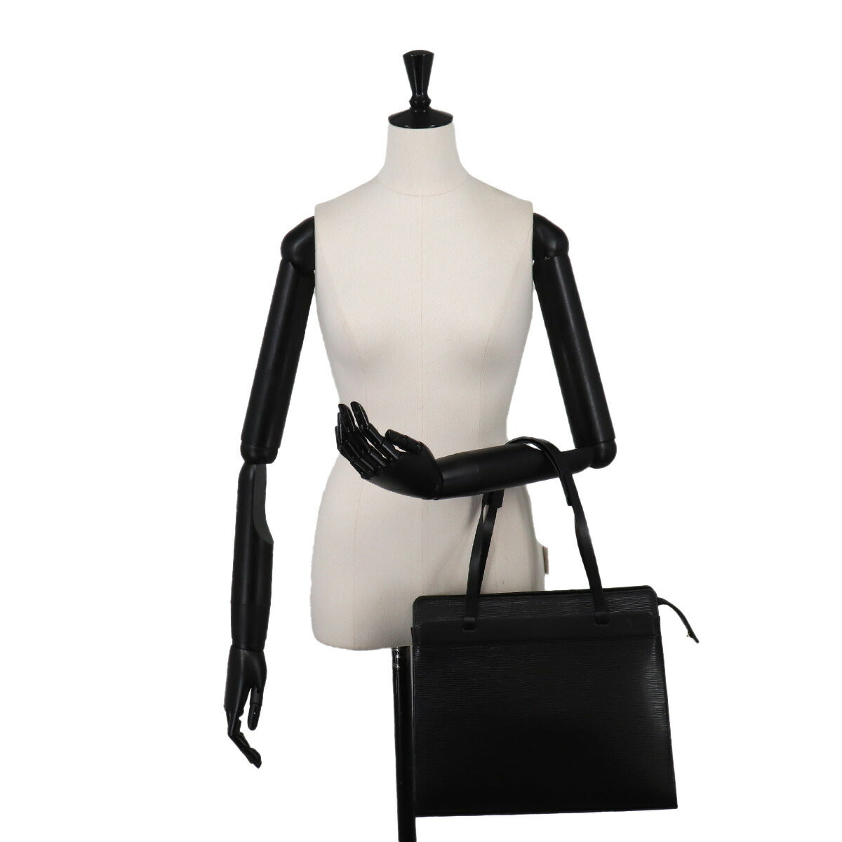 Epi Croisette PM Tote Bag Leather Noir M52492 Purse