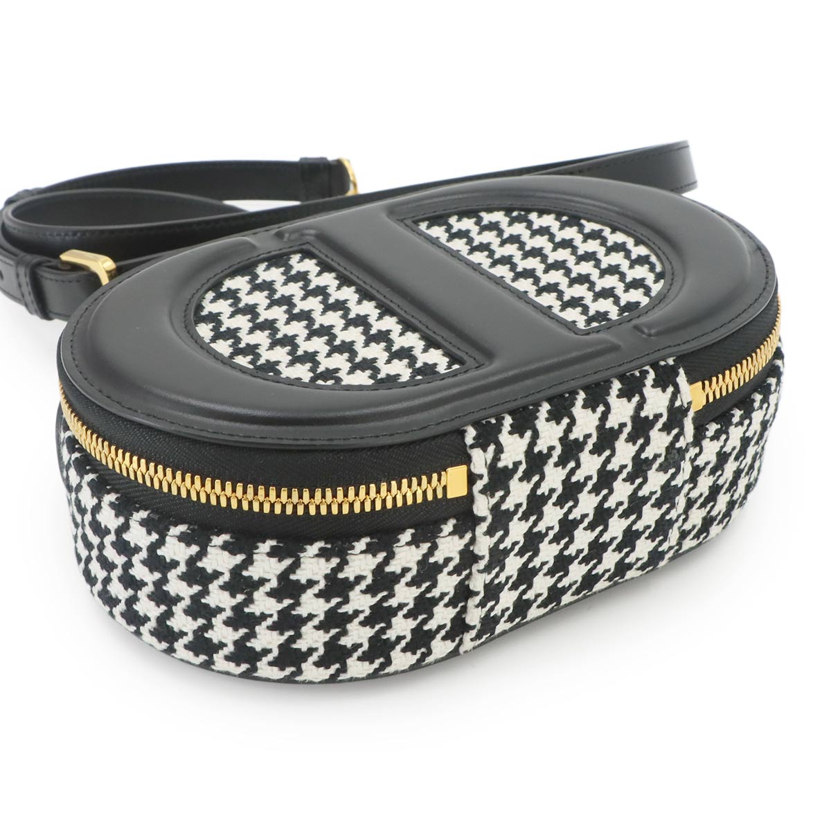 CD Signature Oblique Oval Camera Shoulder Bag Canvas