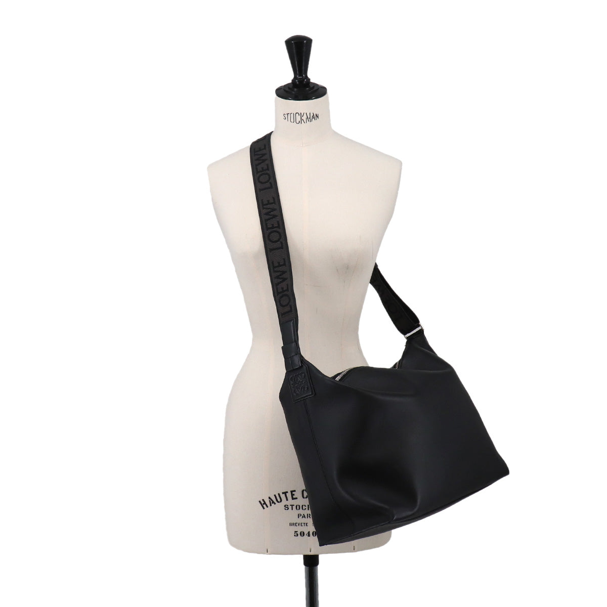Cubi Crossbody Shoulder Bag Leather Black Anagram