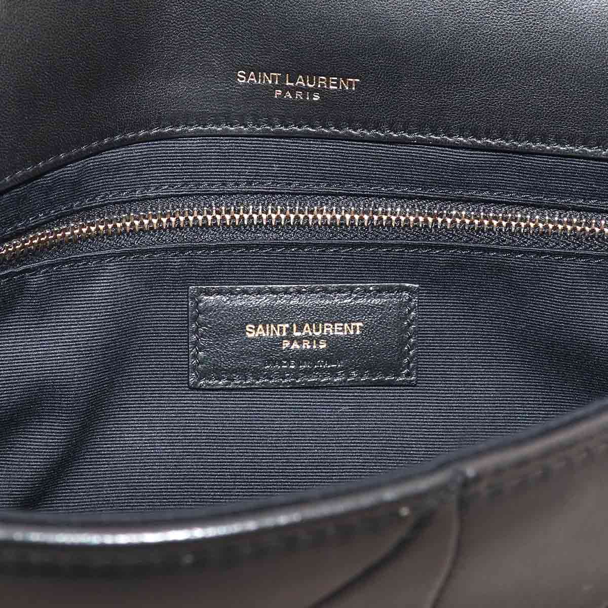 Jamie Chain Shoulder Bag Leather Black 515821 Purse