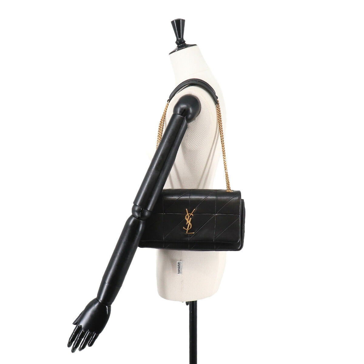 Jamie Chain Shoulder Bag Leather Black 515821 Purse