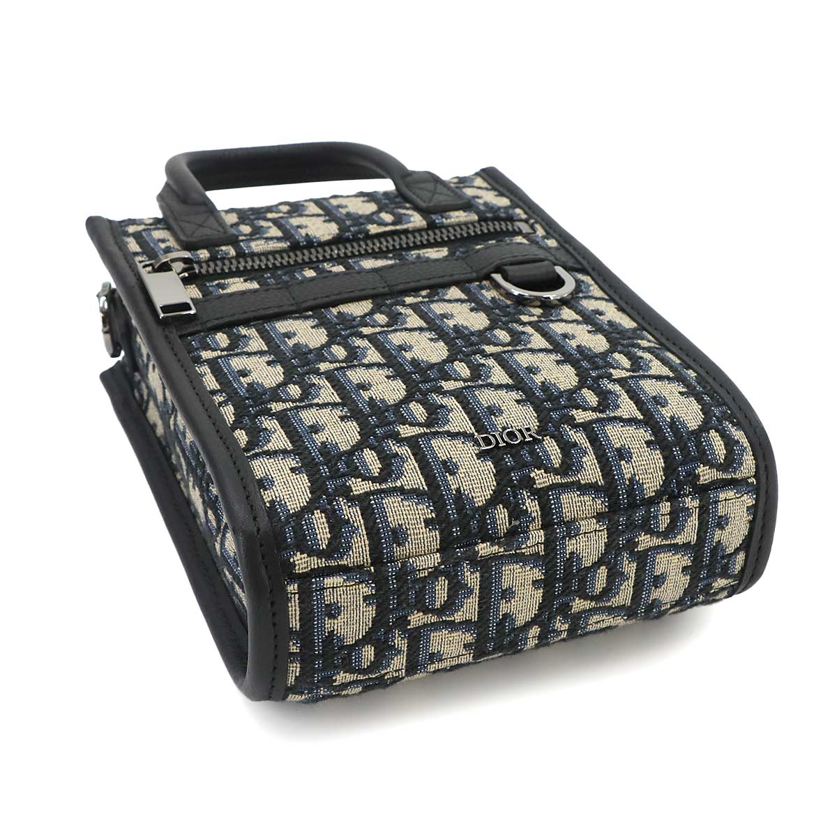 Safari North South Tote Shoulder Bag Oblique Canvas