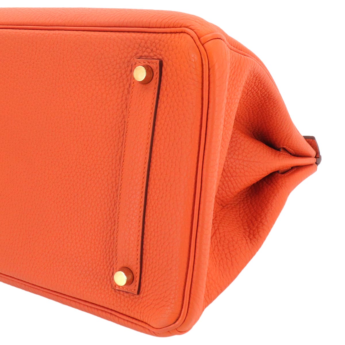 Birkin 35 Veau Togo Feu Orange Hand Bag Purse