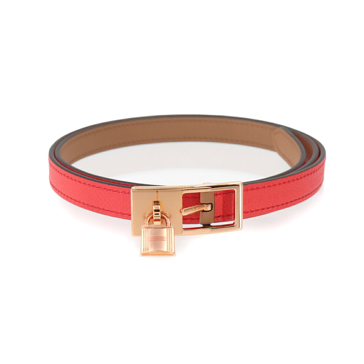 Lucky 15 Reversible Belt Epsom Swift Rose Jaipur Chai Accessory