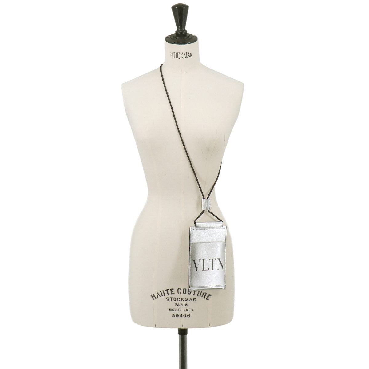 VLTN Logo Shoulder Bag Phone Card Pouch Leather
