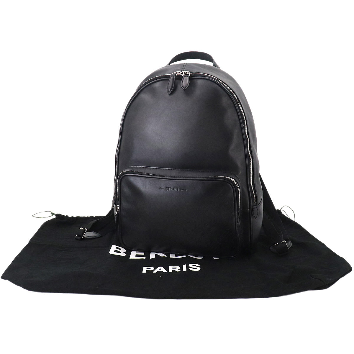 Berluti Calligraphy BackPack Leather Black Purse