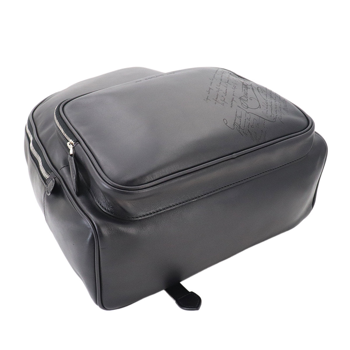 Berluti Calligraphy BackPack Leather Black Purse