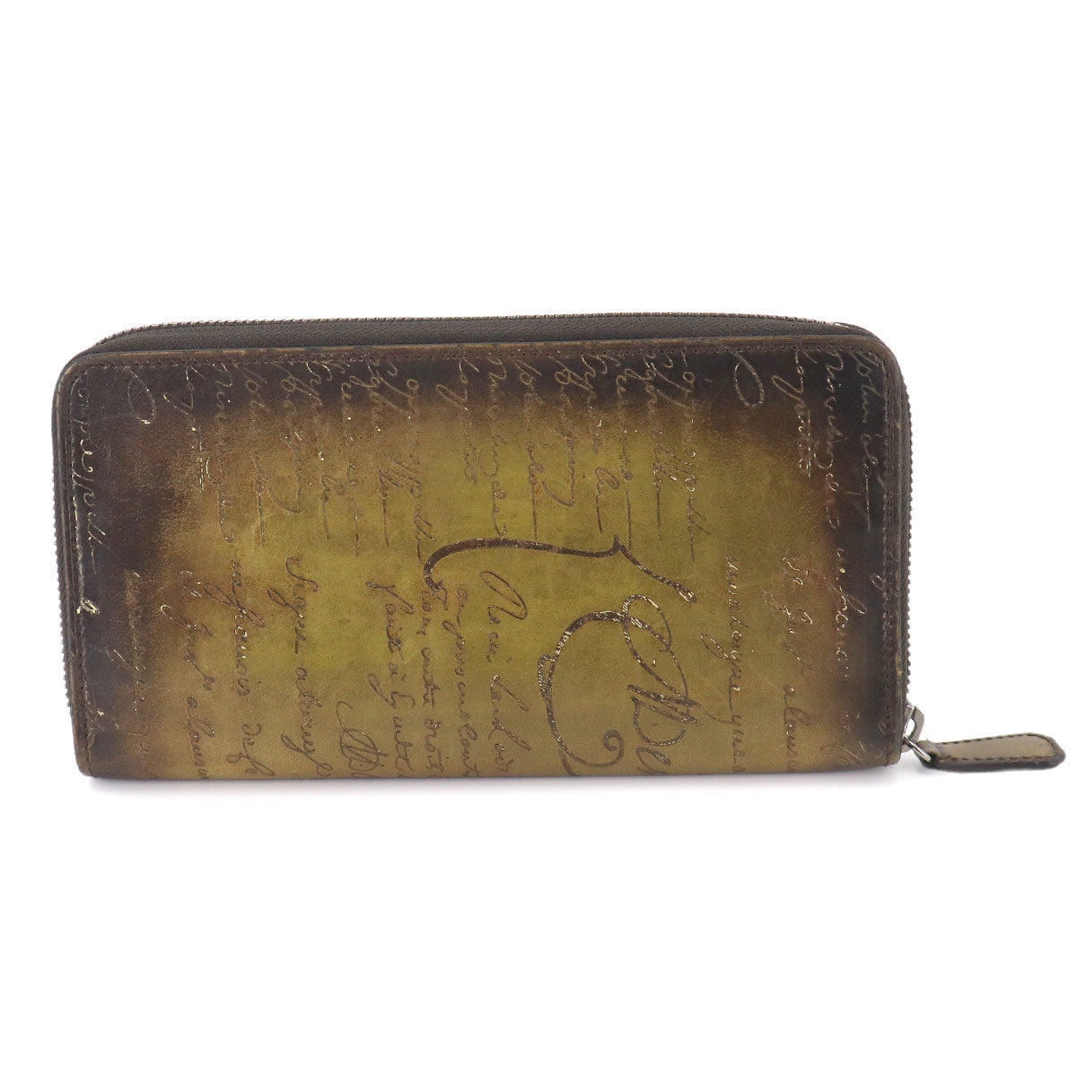 Calligraphy Itauba Long Wallet Venezia Leather Brown