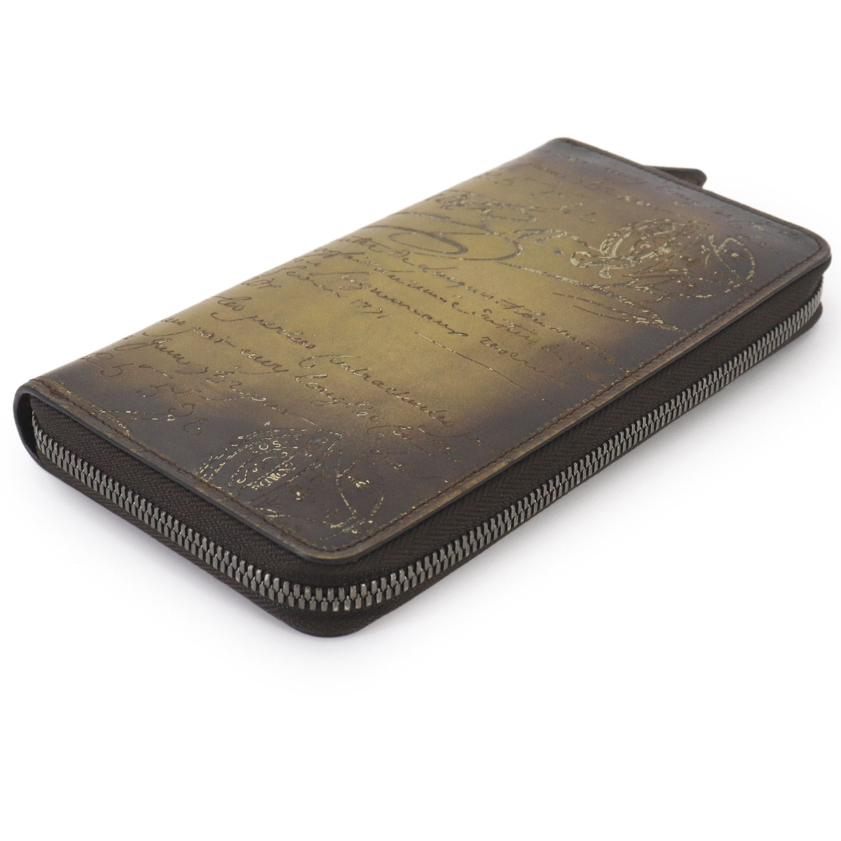 Calligraphy Itauba Long Wallet Venezia Leather Brown