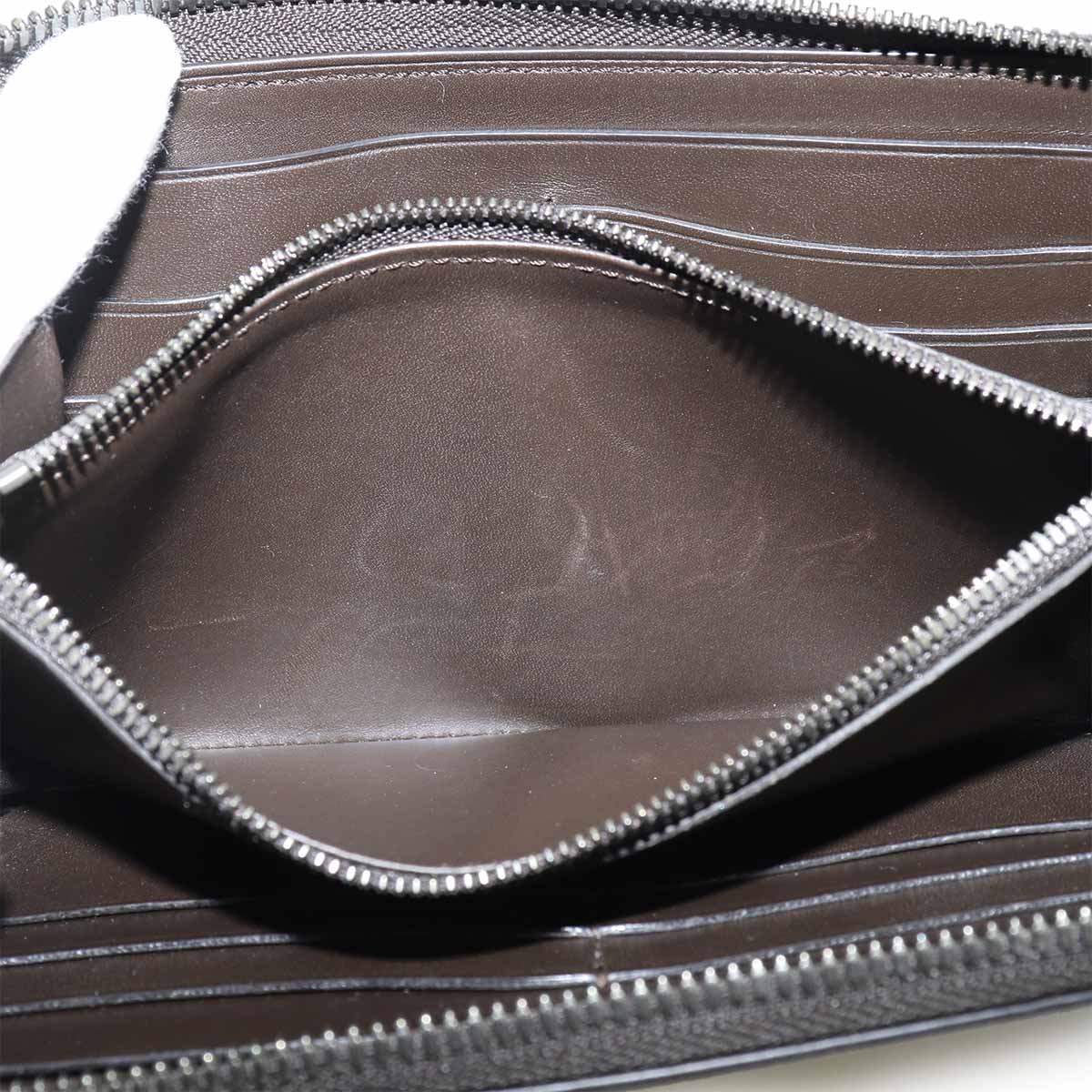 Calligraphy Itauba Long Wallet Venezia Leather Brown