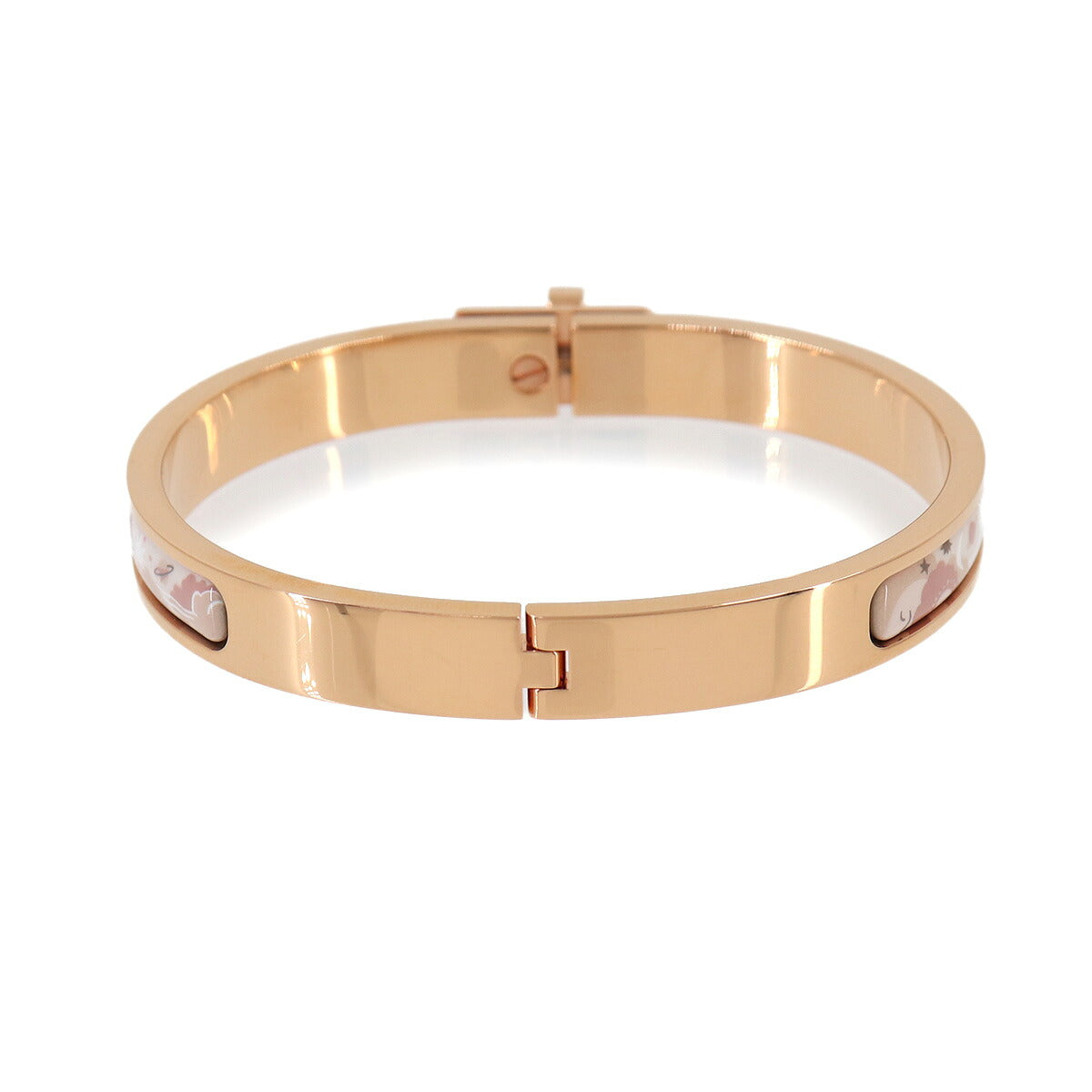 Mini Clic Kelly Bangle Bracelet White Rose gold Accessory