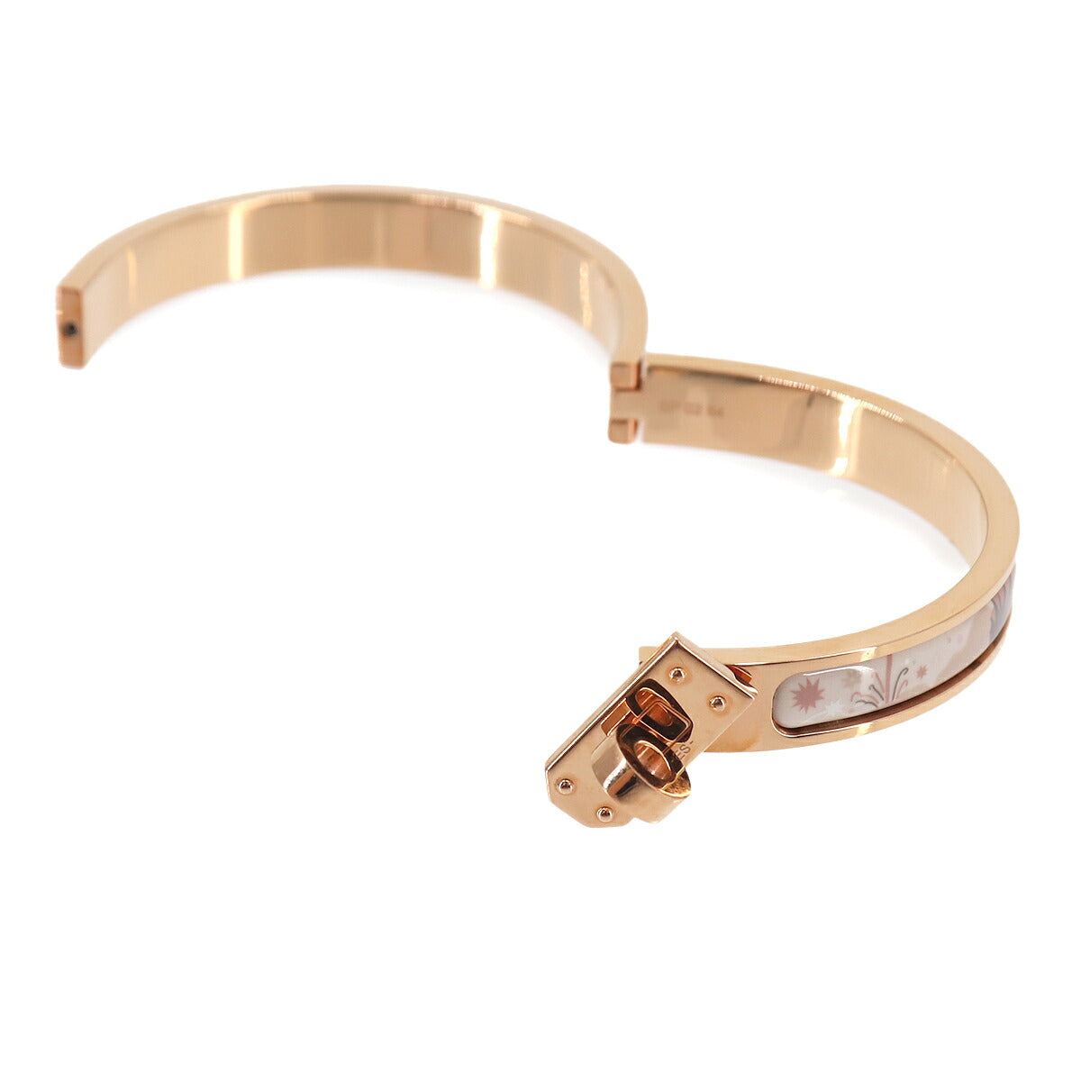 Mini Clic Kelly Bangle Bracelet White Rose gold Accessory