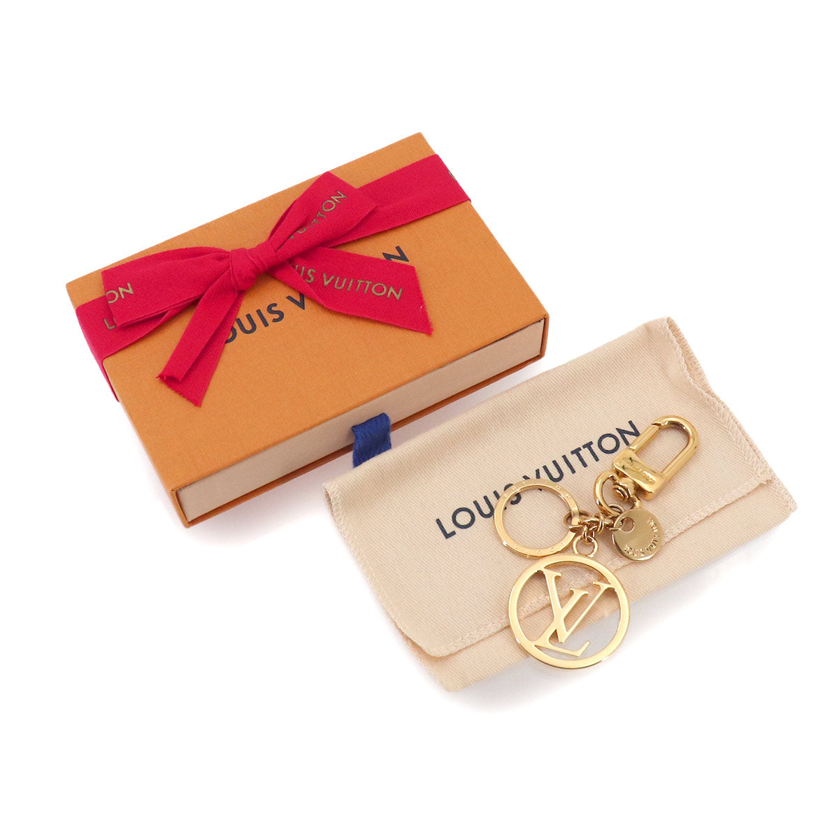 Bag Charm LV Circle Gold M68000 Key Holder
