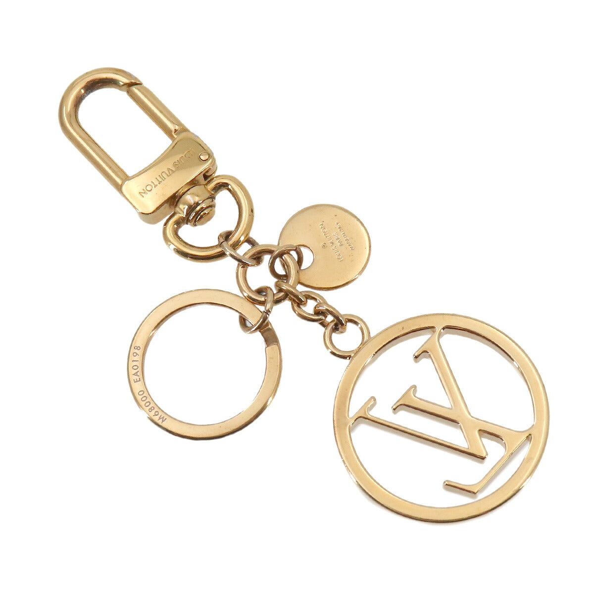Bag Charm LV Circle Gold M68000 Key Holder
