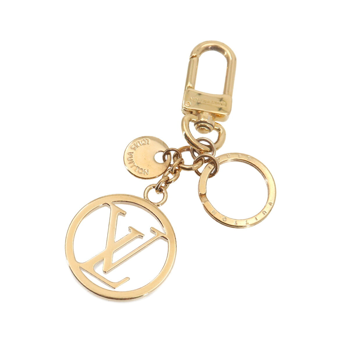 Bag Charm LV Circle Gold M68000 Key Holder
