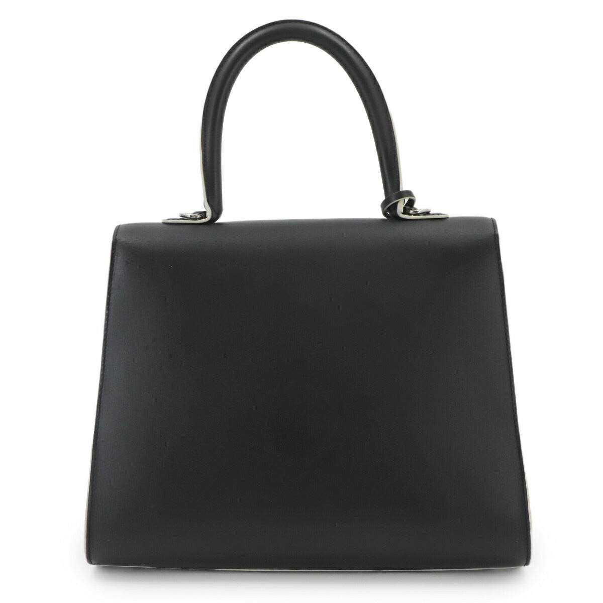 Brillant MM Hand Shoulder Bag Leather Black White Magritte