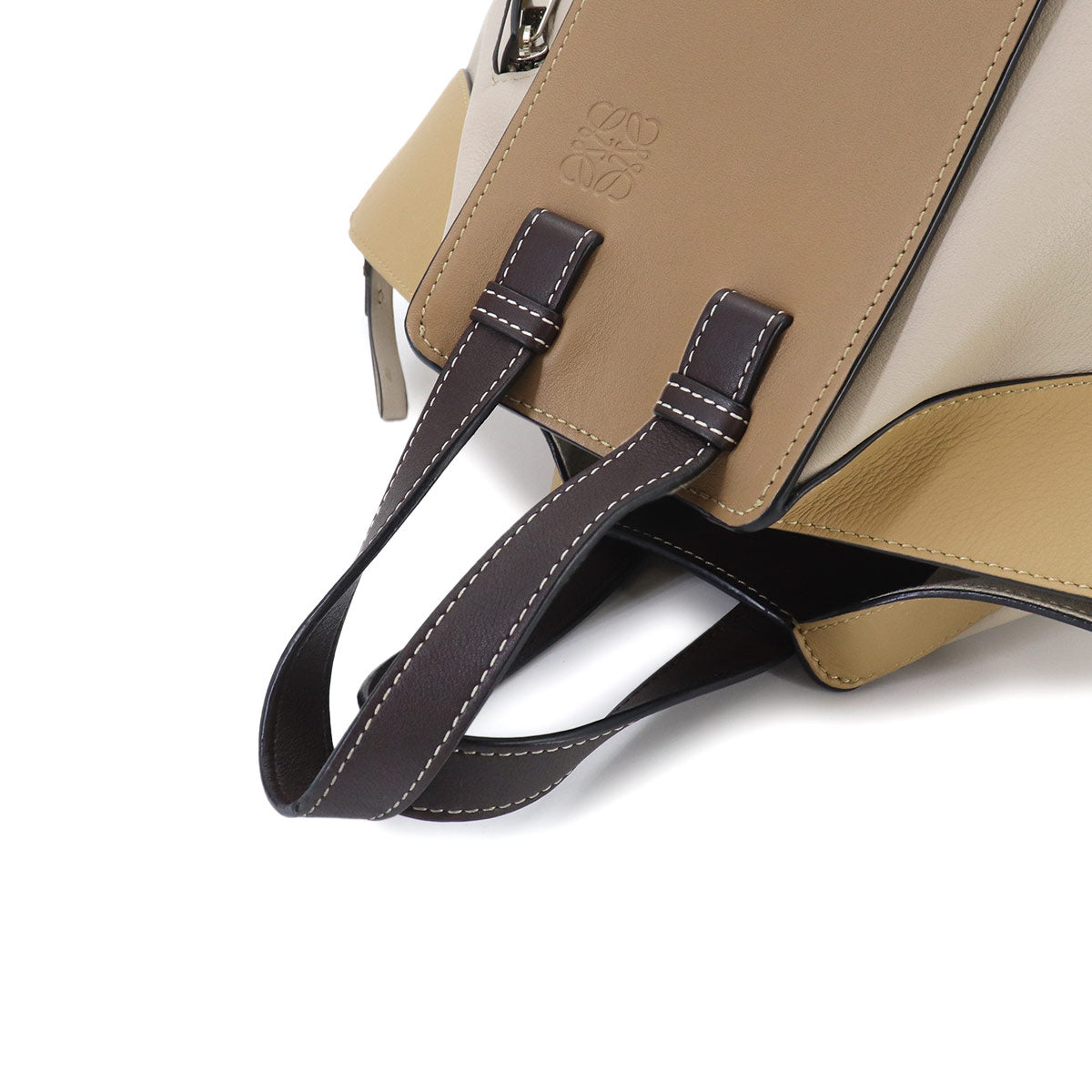 Hammock Small Hand Shoulder Bag Leather Beige Brown Purse