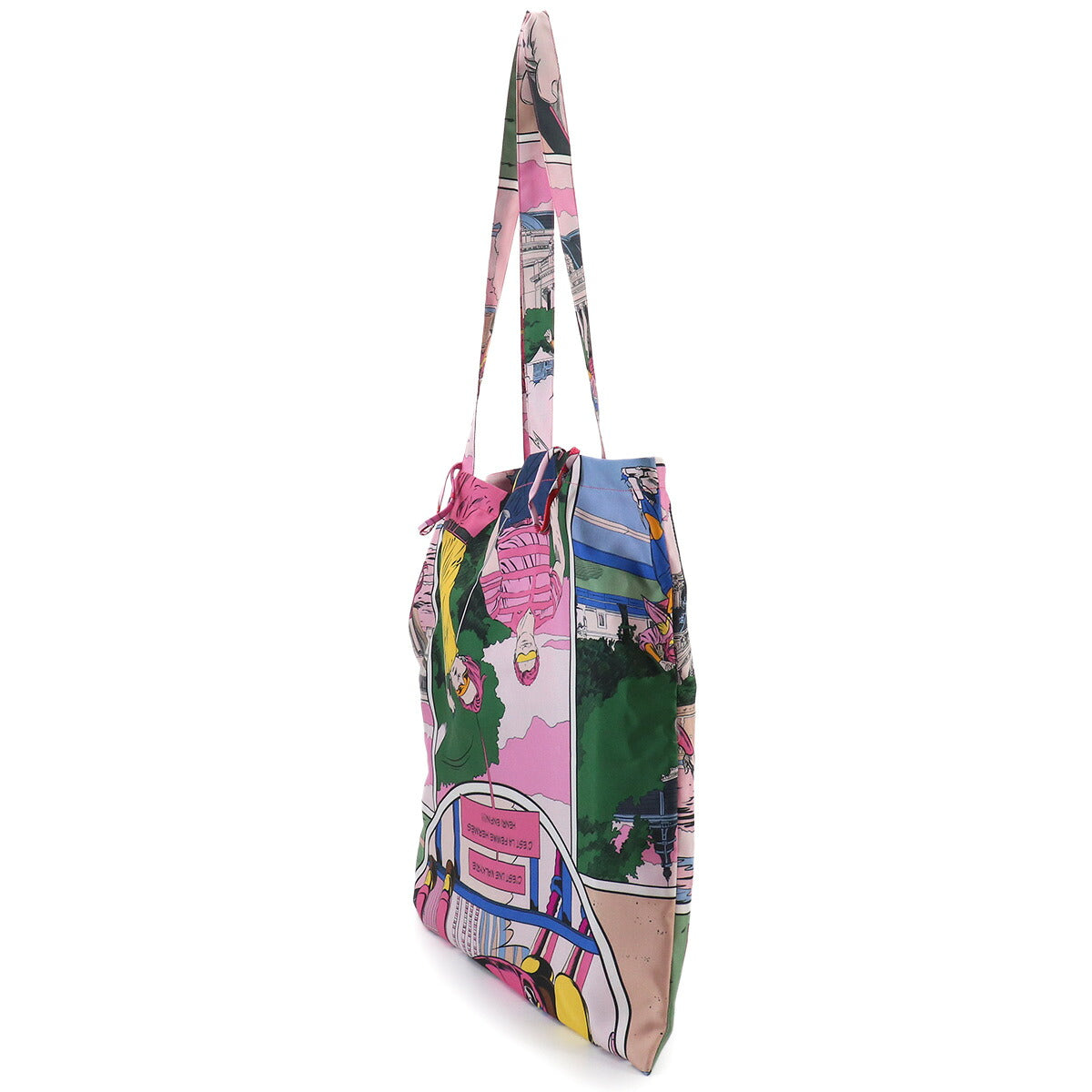 Petit H Tote Bag Silk 100% Multicolor Purse