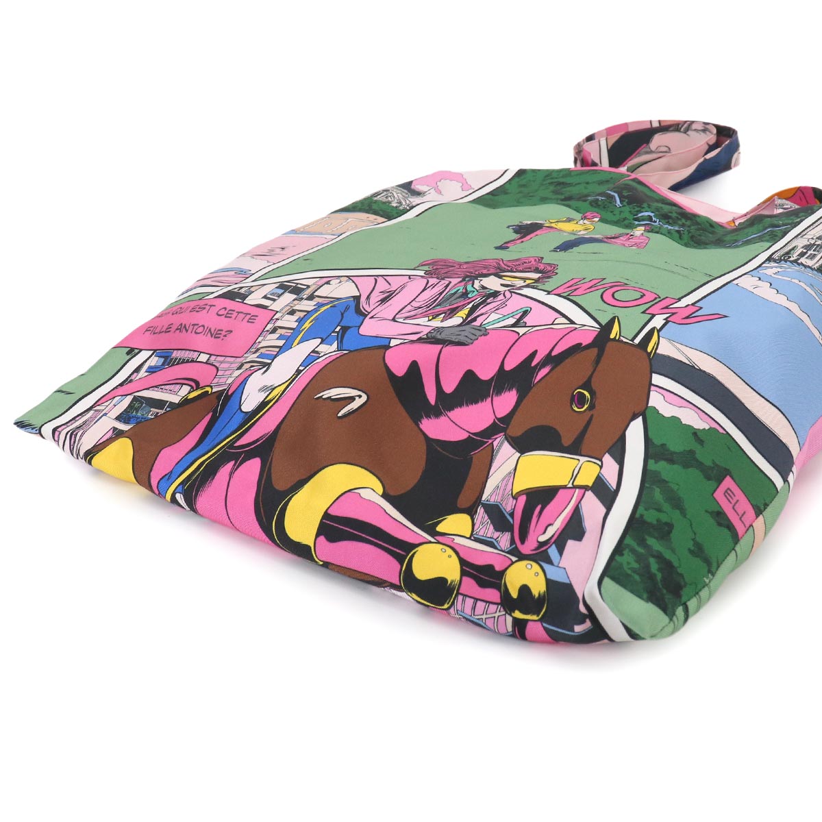 Petit H Tote Bag Silk 100% Multicolor Purse