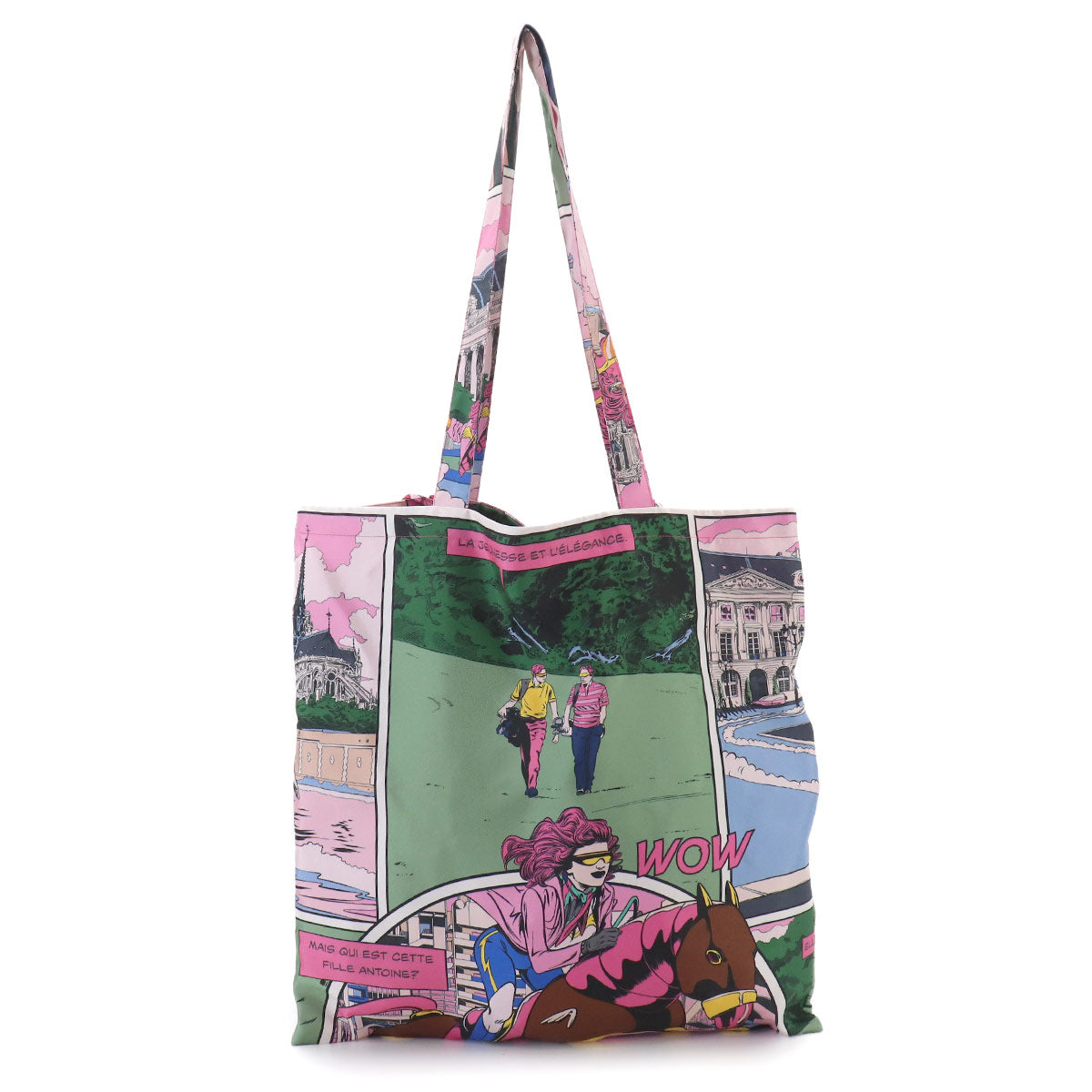 Petit H Tote Bag Silk 100% Multicolor Purse