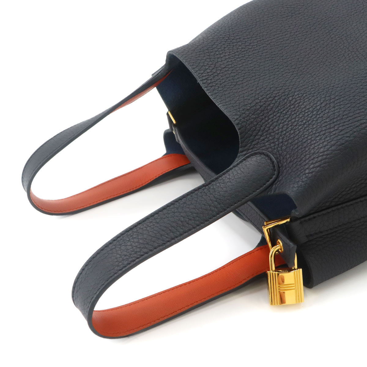 Picotin Lock Eclat PM Hand Bag Traurillon Clemence Blue Indigo