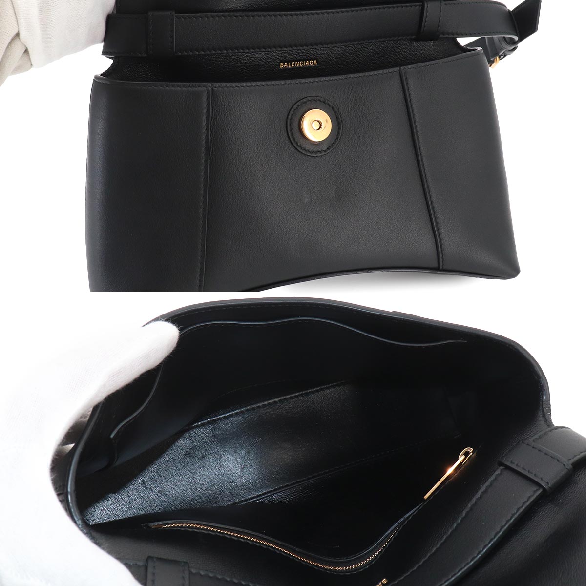 Downtown XS Shoulder Bag Leather Black 671355 Purse