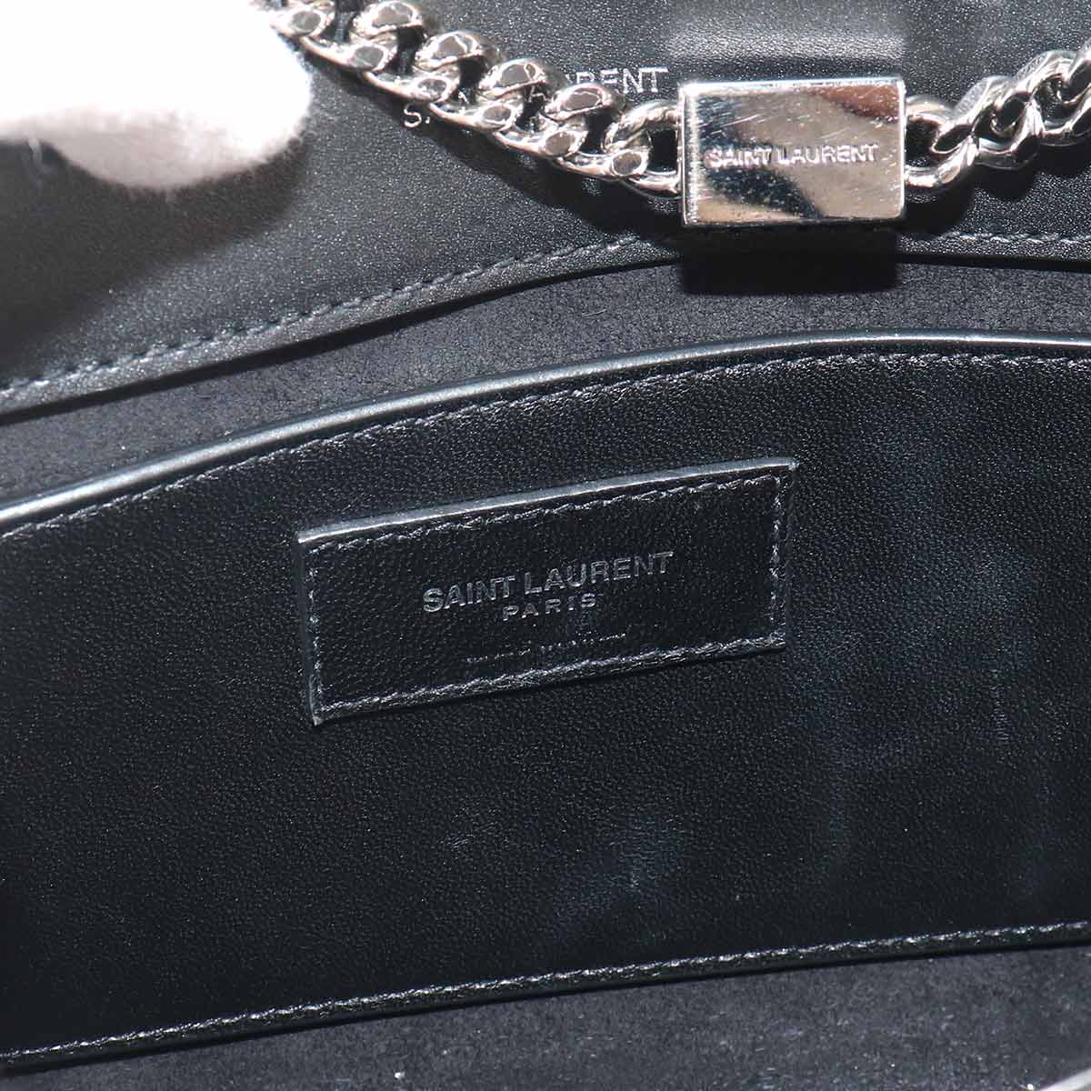 Kate Small Chain Shoulder Bag Leather Black 474366