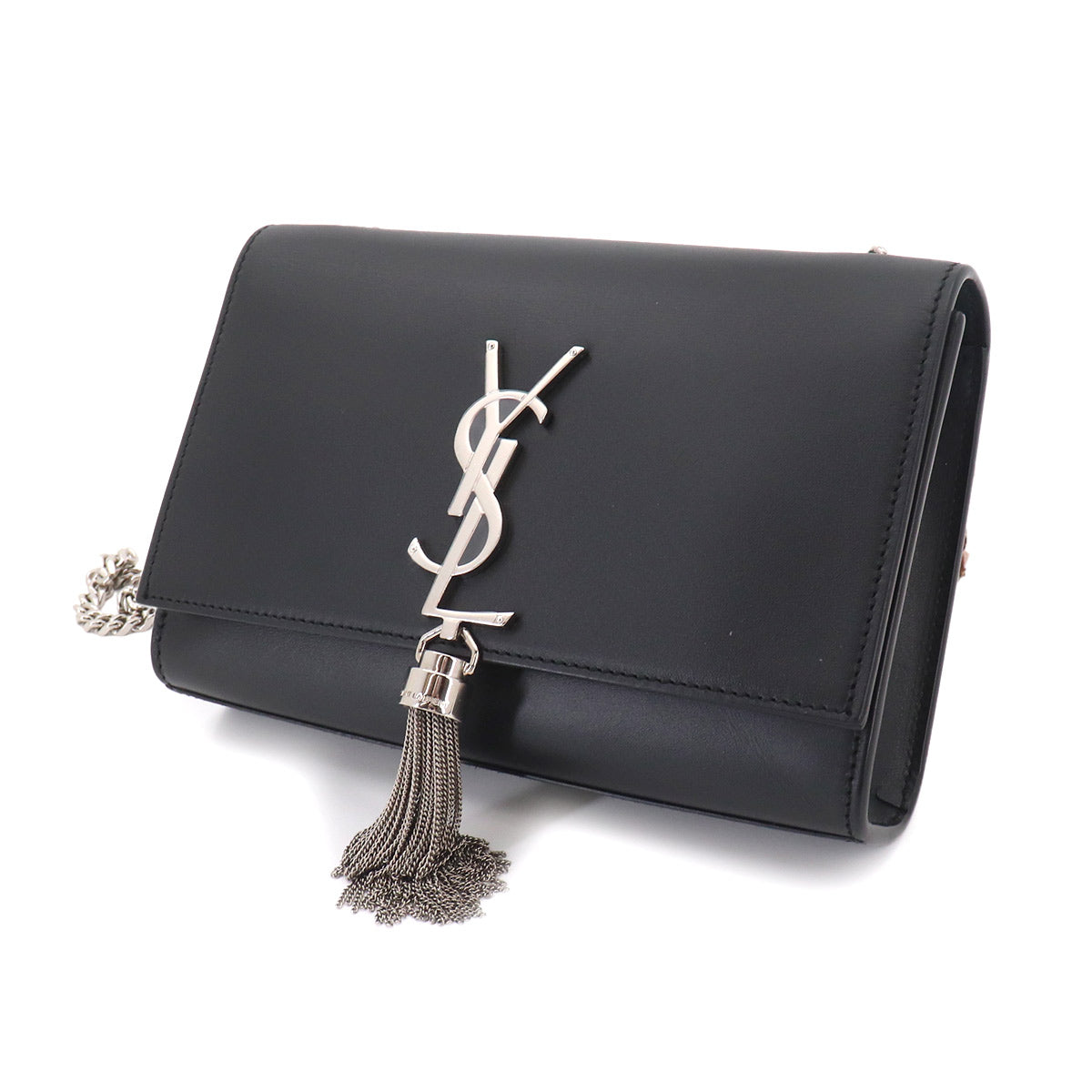 Kate Small Chain Shoulder Bag Leather Black 474366