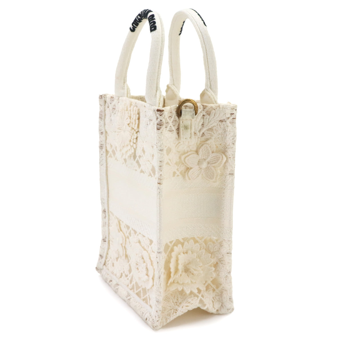 Mini Vertical Book Tote Hand Shoulder Bag White
