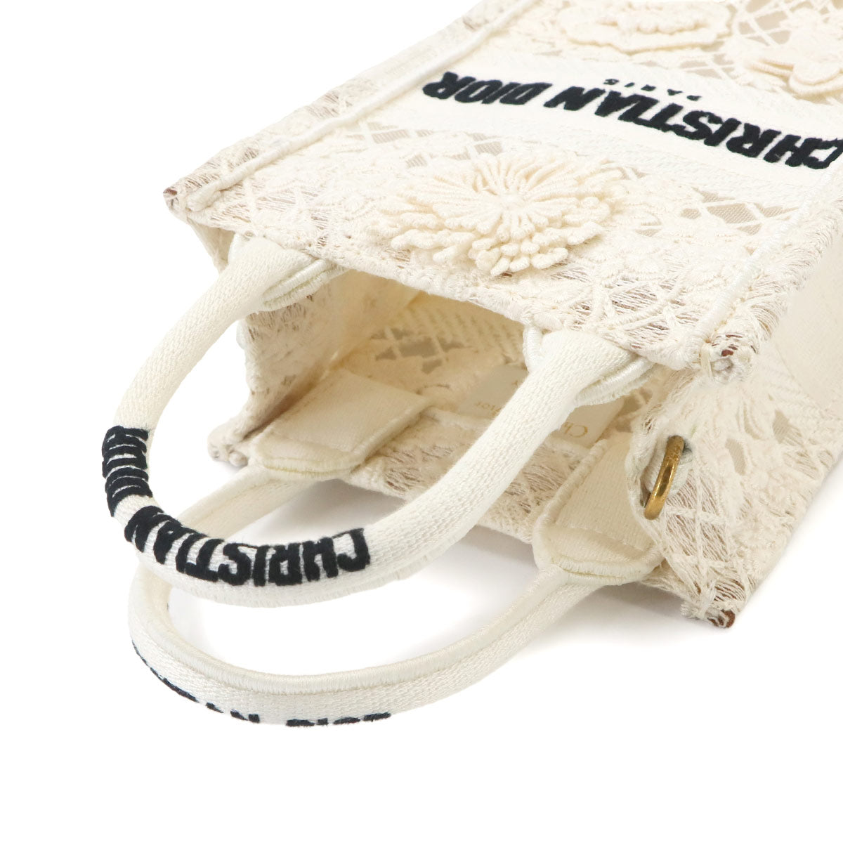 Mini Vertical Book Tote Hand Shoulder Bag White