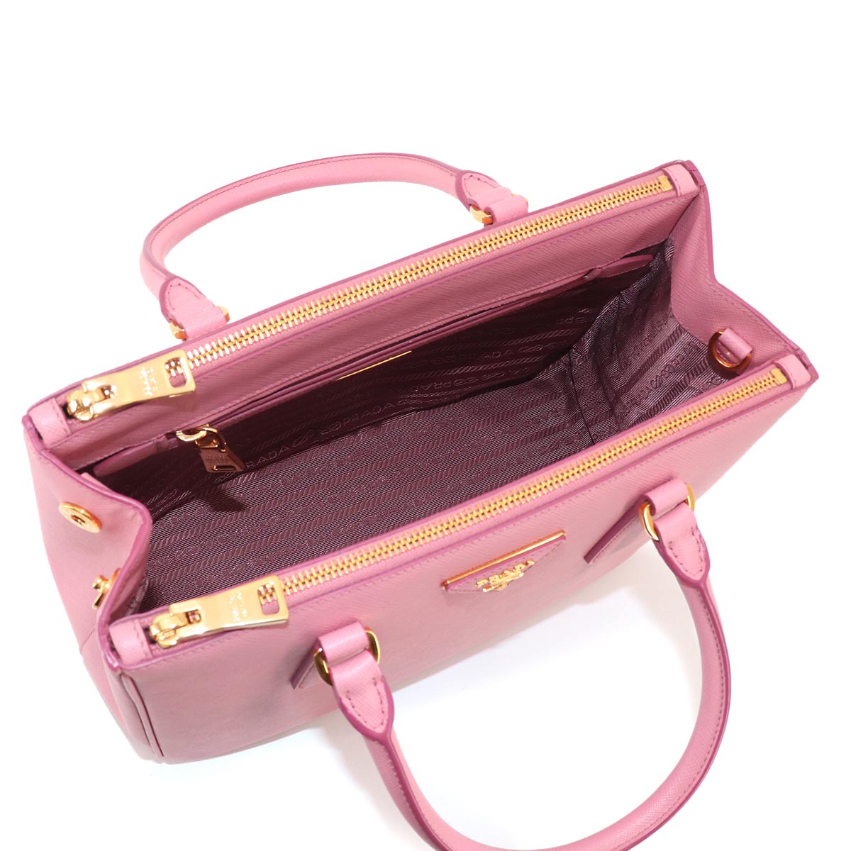 Galleria Medium Hand Shoulder Bag Saffiano Leather Pink 1BA863