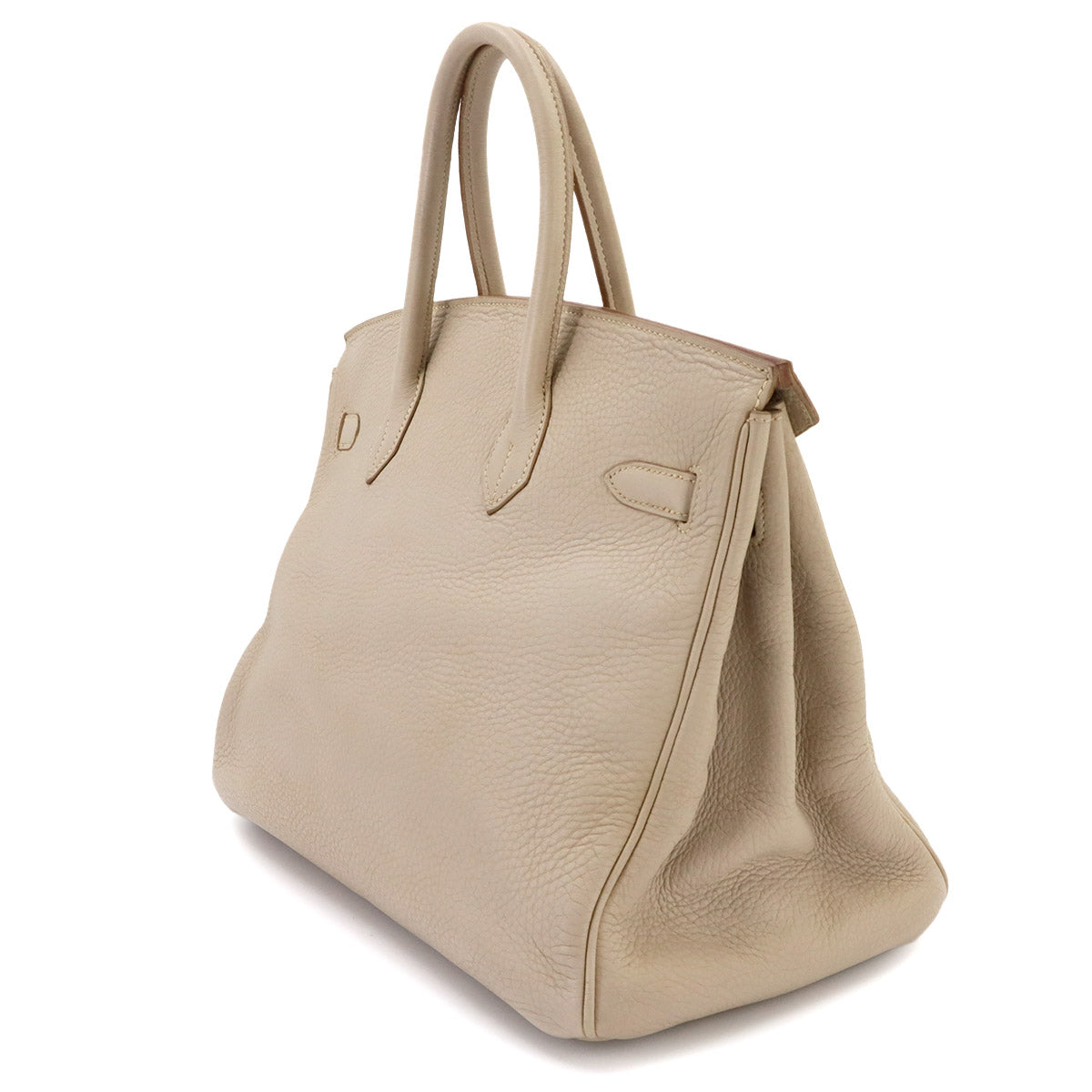 Birkin 35 Taurillon Clemence Beige Hand Bag Purse