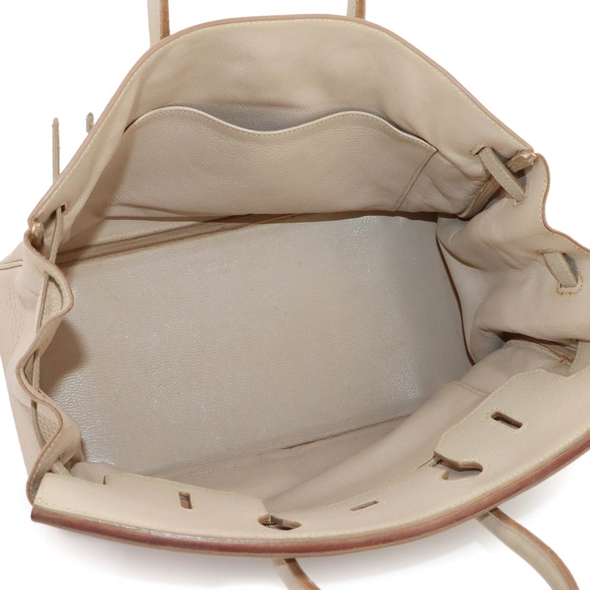 Birkin 35 Taurillon Clemence Beige Hand Bag Purse
