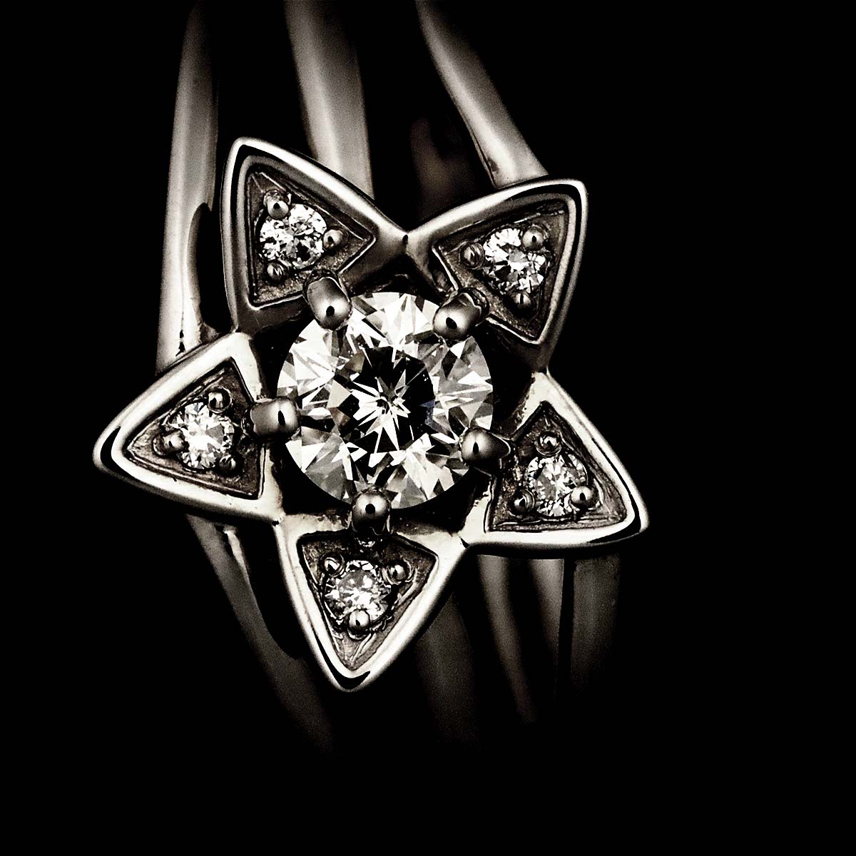 Diamond 0.202ct I/VS1 0.02ct Ring Pt Platinum size5.25