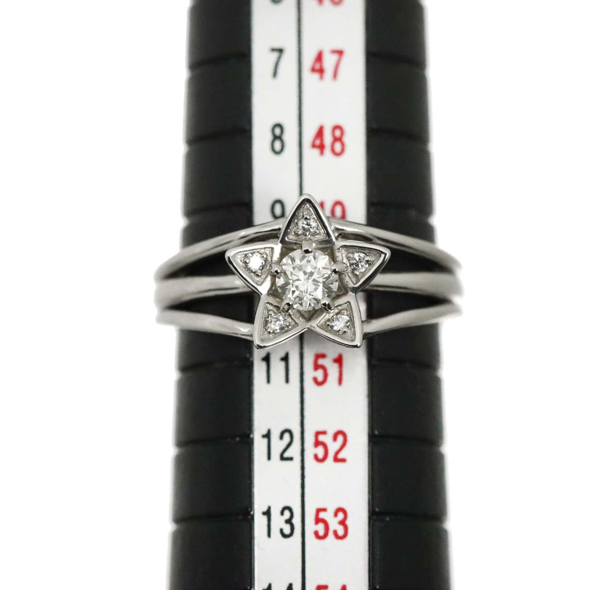 Diamond 0.202ct I/VS1 0.02ct Ring Pt Platinum size5.25