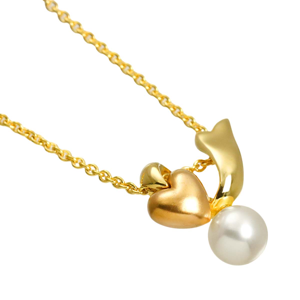 Akoya Pearl 5.6mm Necklace 18K YG PG 750