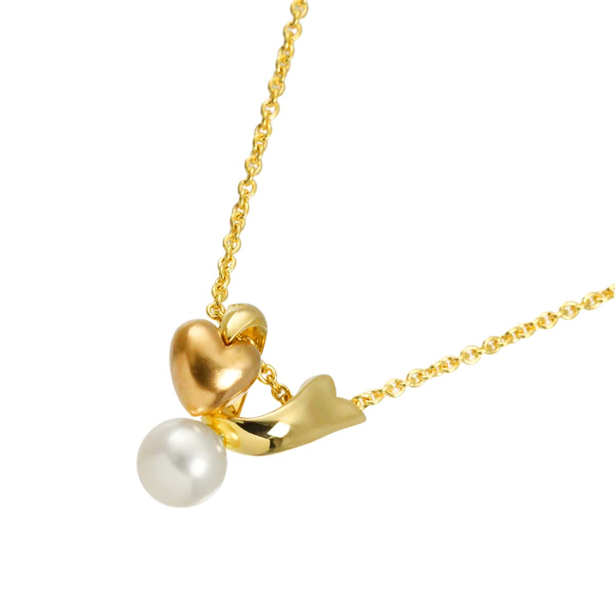Akoya Pearl 5.6mm Necklace 18K YG PG 750