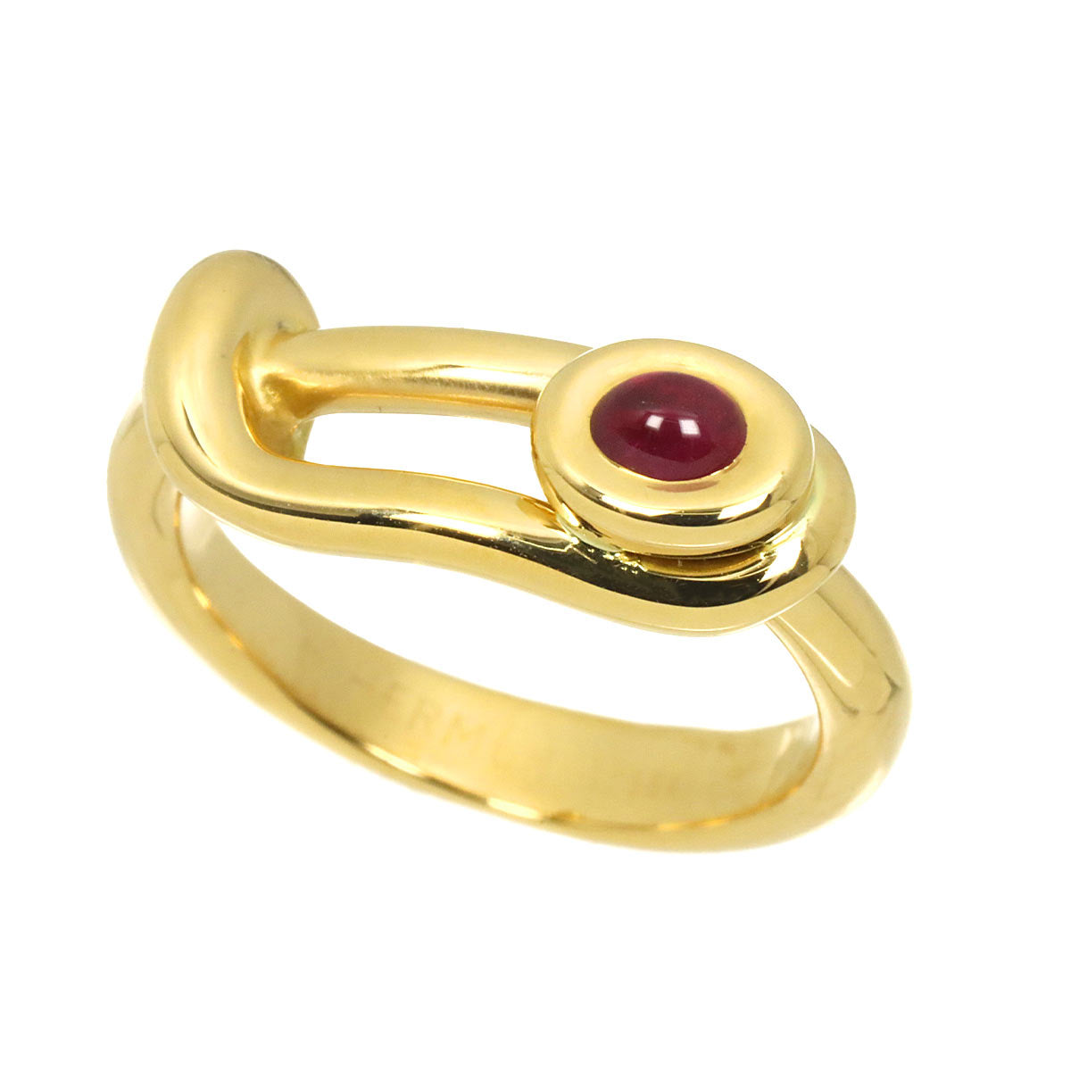 Ruby Ring 18K Yellow Gold 750 Size51 5.5-5.75(US)