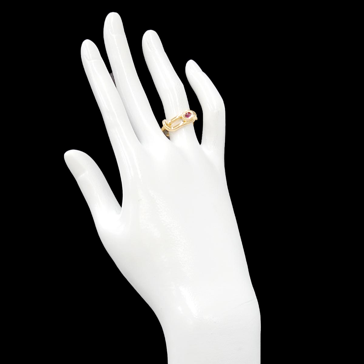 Ruby Ring 18K Yellow Gold 750 Size51 5.5-5.75(US)