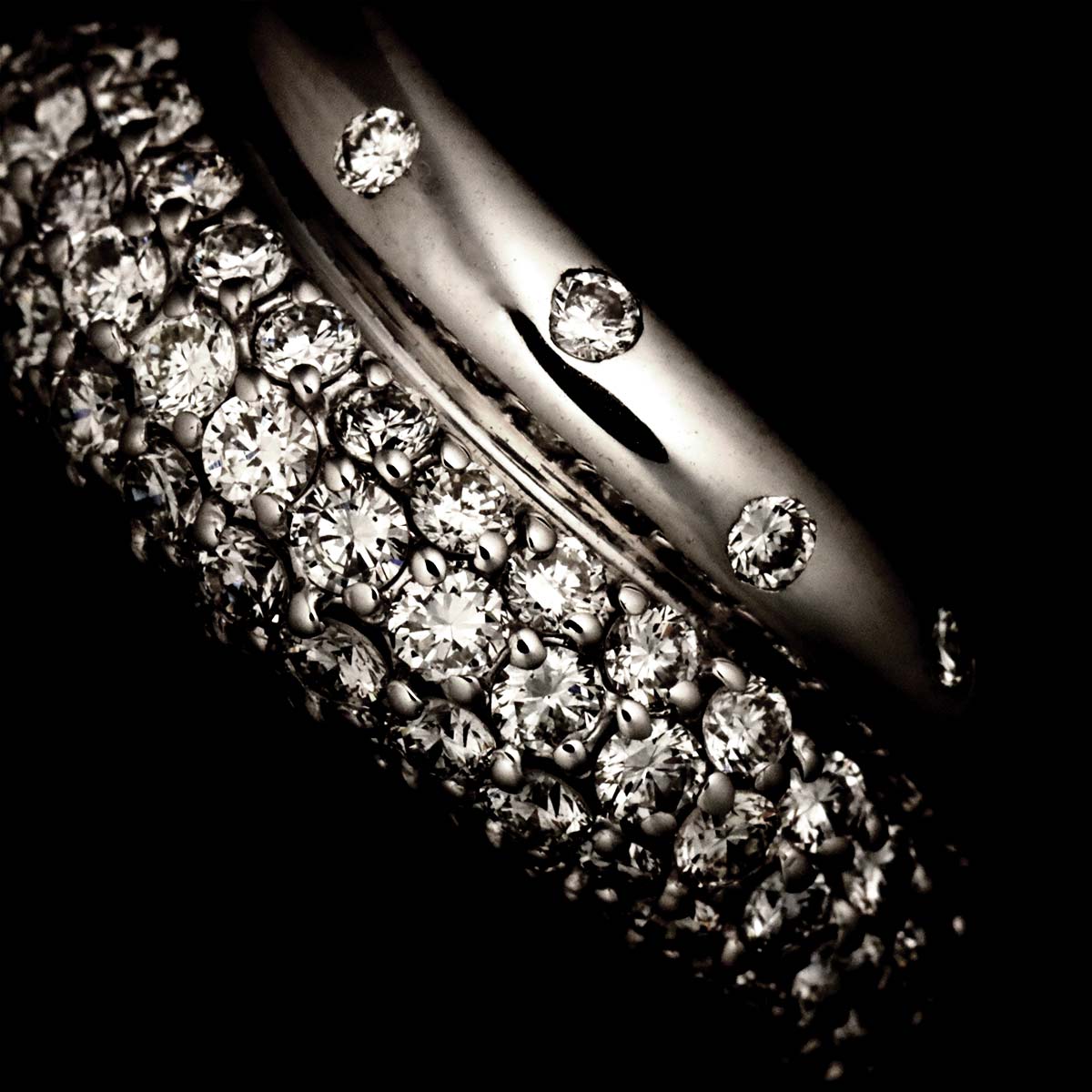 Diamond 0.81ct Ring 18K WG 750 Size5.25(US)