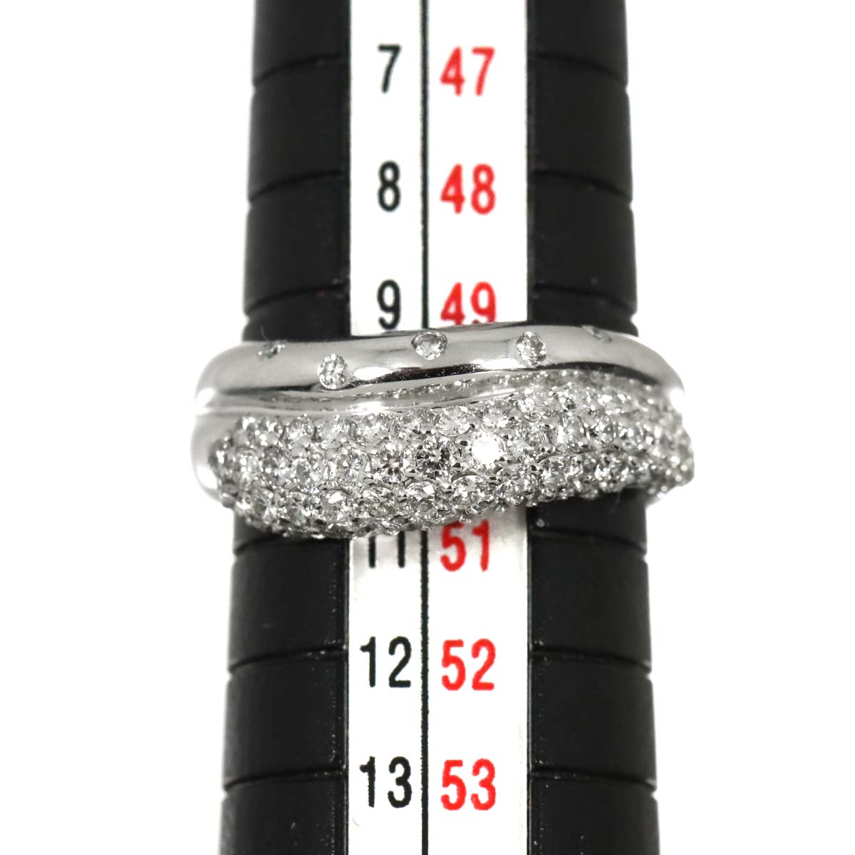 Diamond 0.81ct Ring 18K WG 750 Size5.25(US)