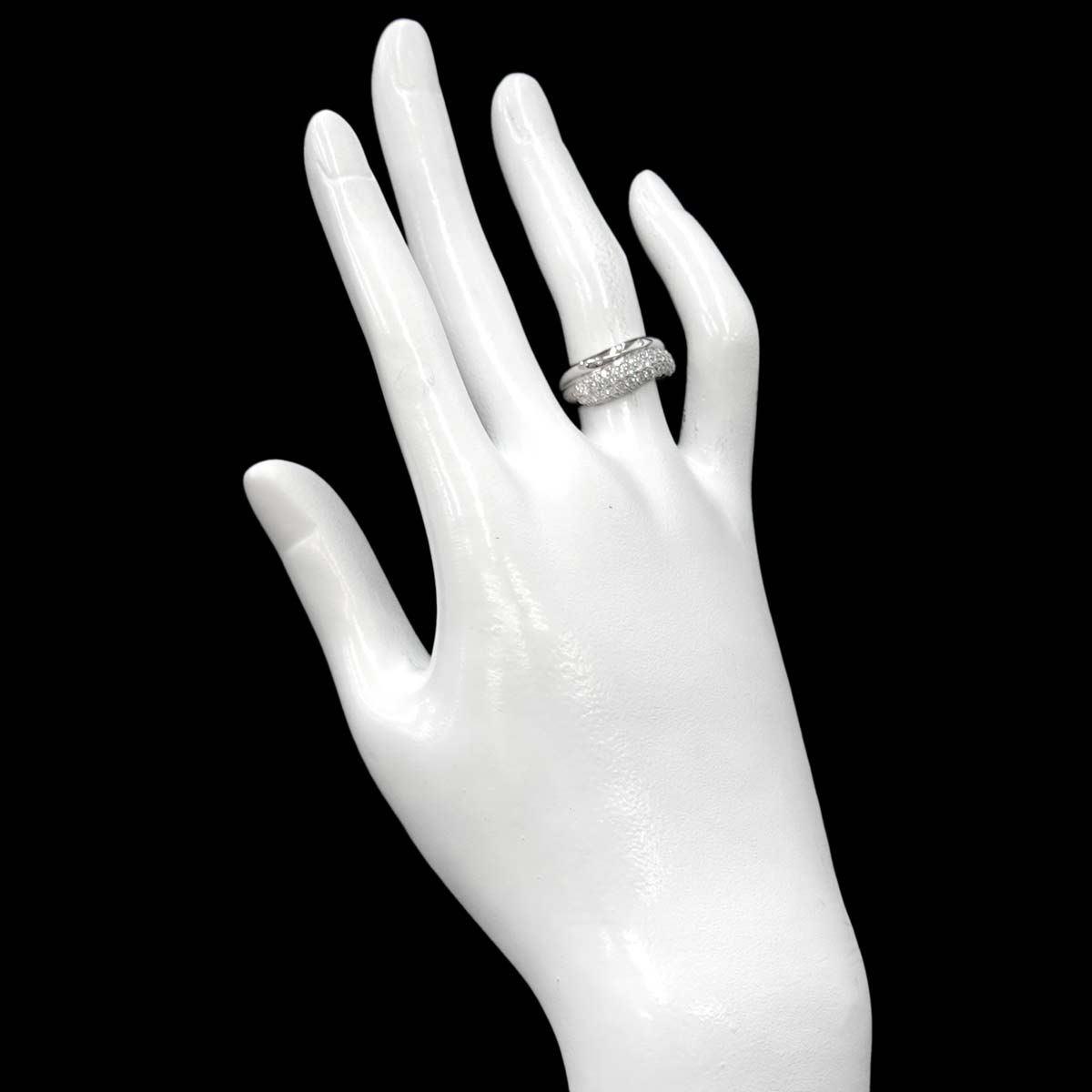 Diamond 0.81ct Ring 18K WG 750 Size5.25(US)