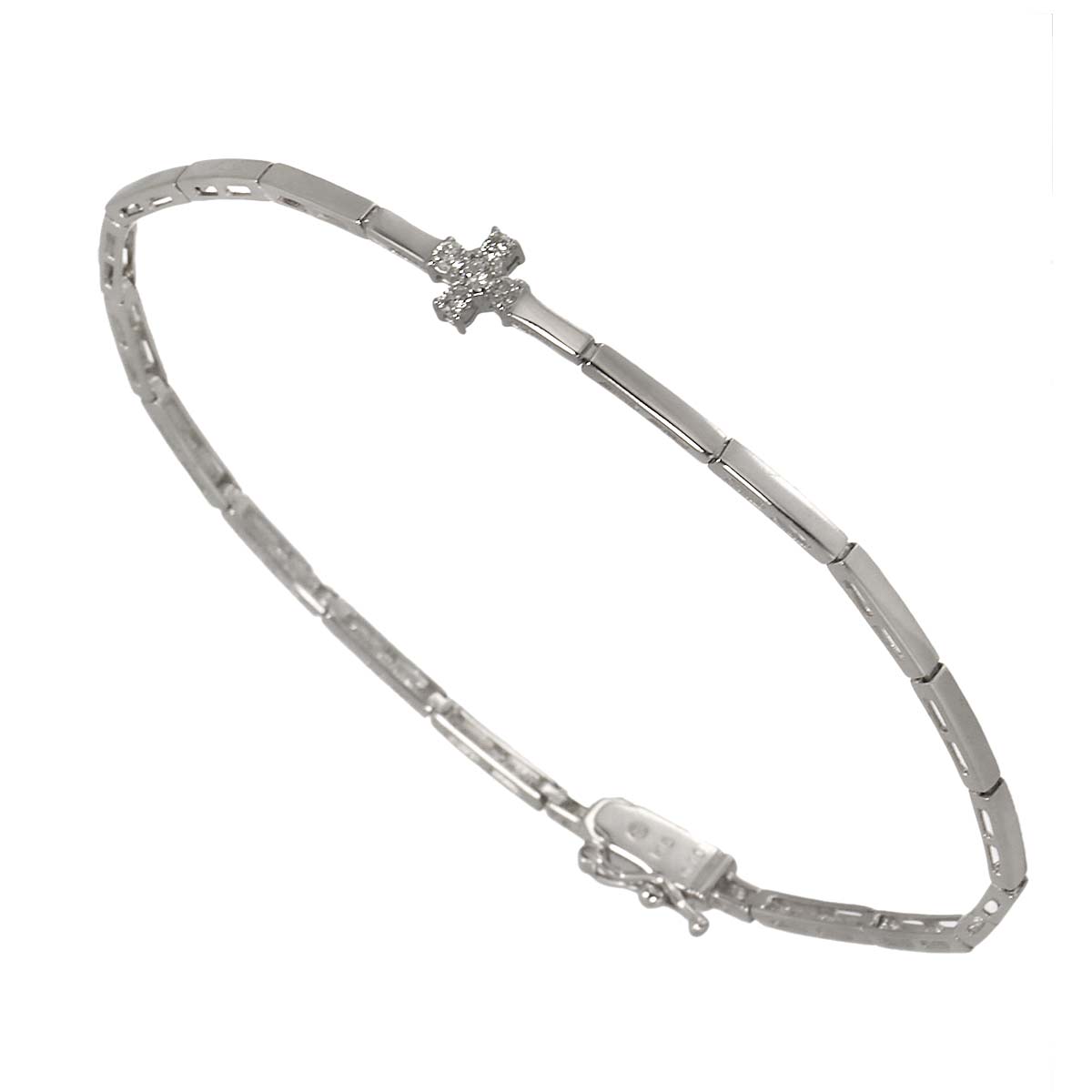 Vendome Aoyama Diamond 0.10ct Bracelet 18K White Gold 750