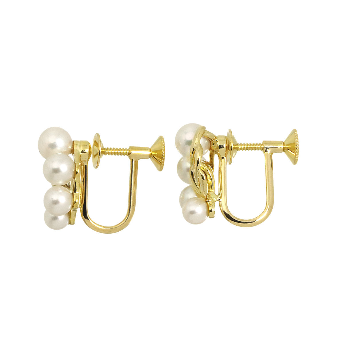 Baby Pearl 4.9-3.6mm Earrings 18K Yellow Gold 750